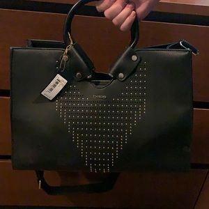 Black and Gold Bebe purse